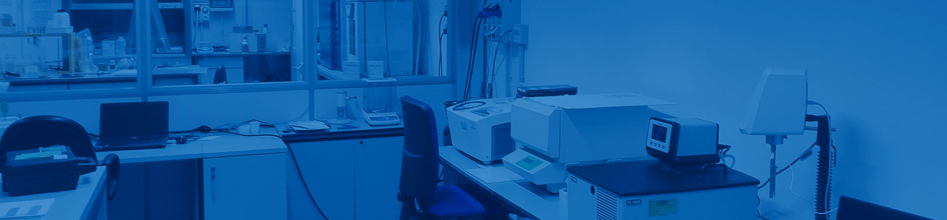 Brianza USA corporation's Research and Development laboratory in blue tint